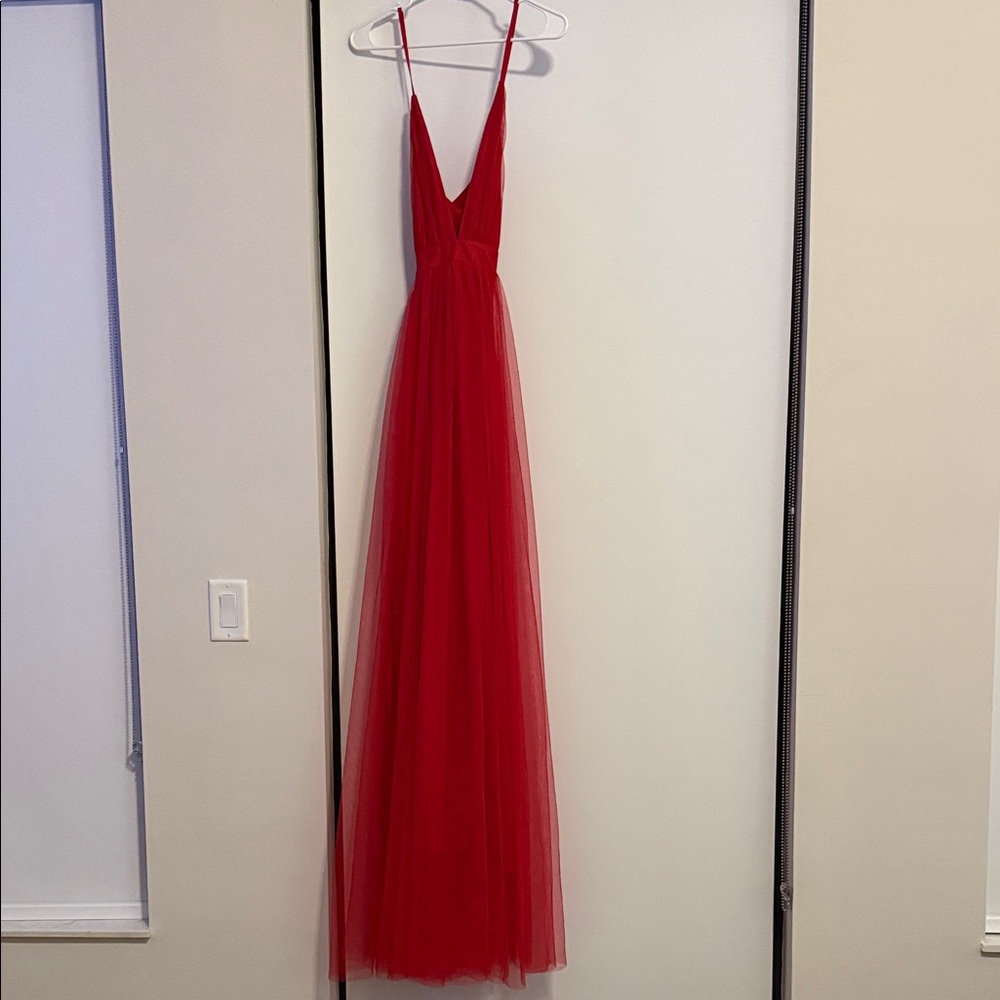 Fashion Nova Red Backless Dress